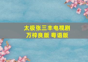 太极张三丰电视剧万梓良版 粤语版